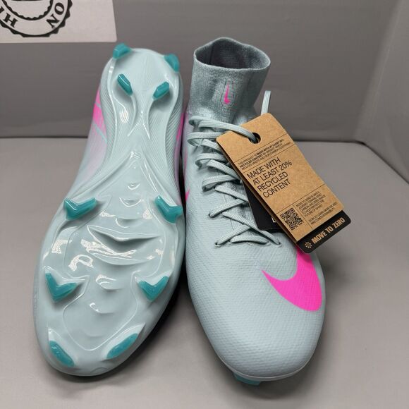 Nike Zoom Superfly 10 Pro FG Ocean Cube PinkBlast Cleat HF9433-301 Men Sz 11 NEW main image 7